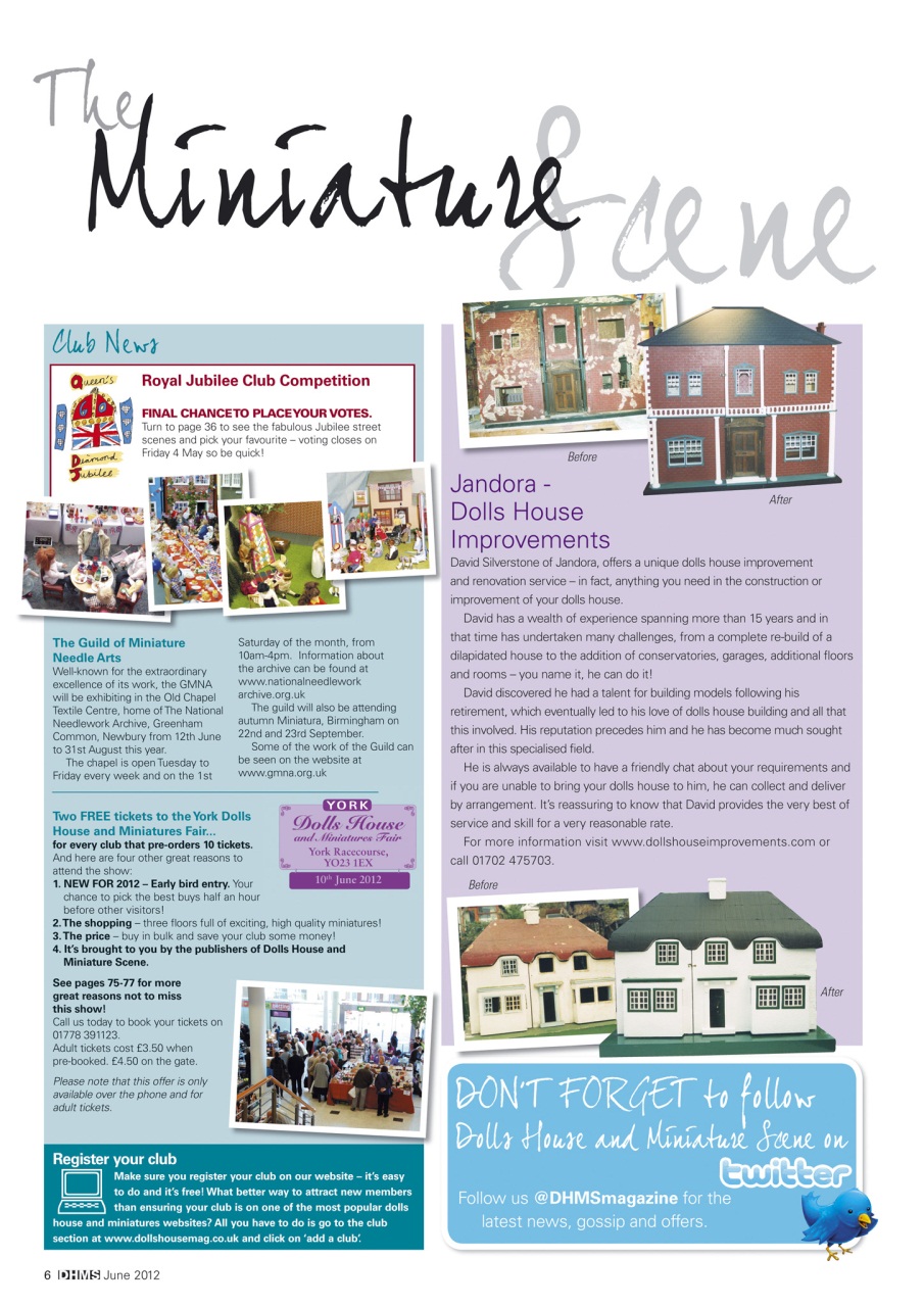 Dolls House and Miniature Scene Preview Pages