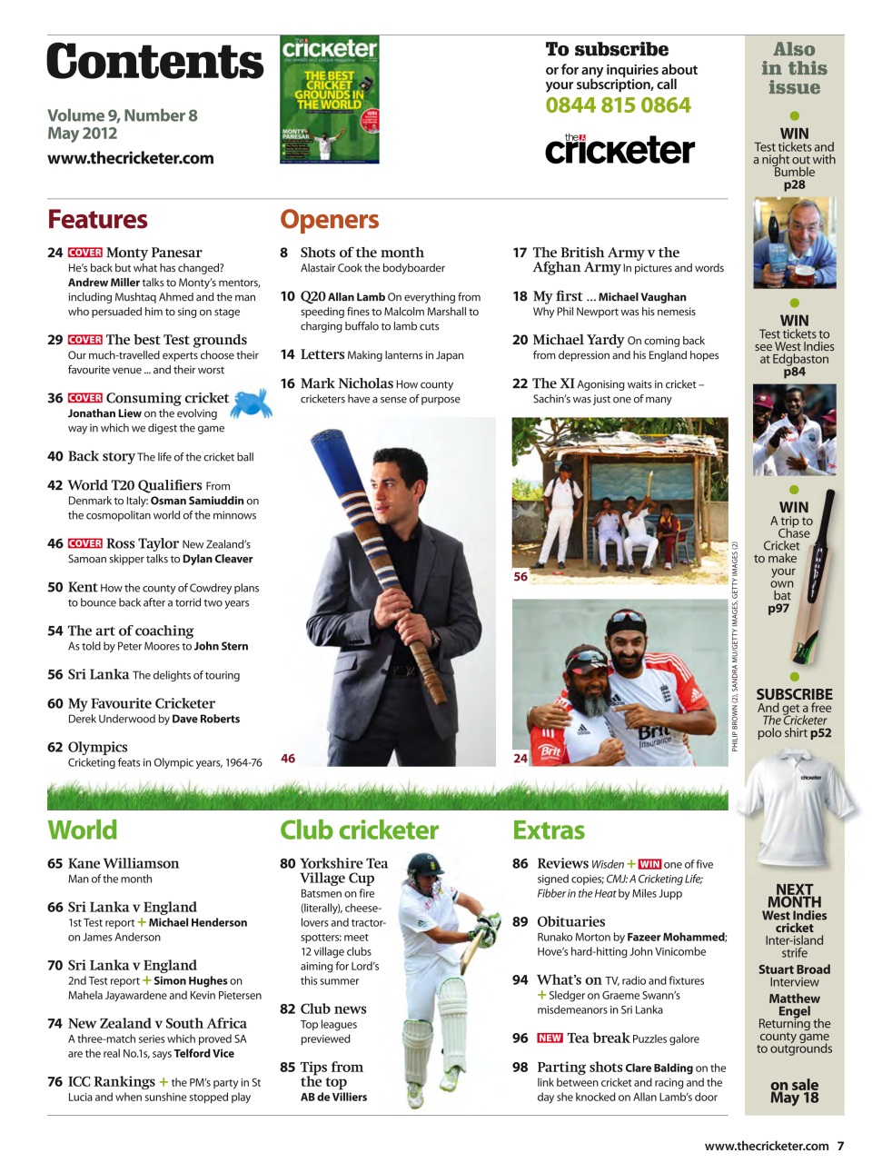 The Cricketer Magazine Preview Pages