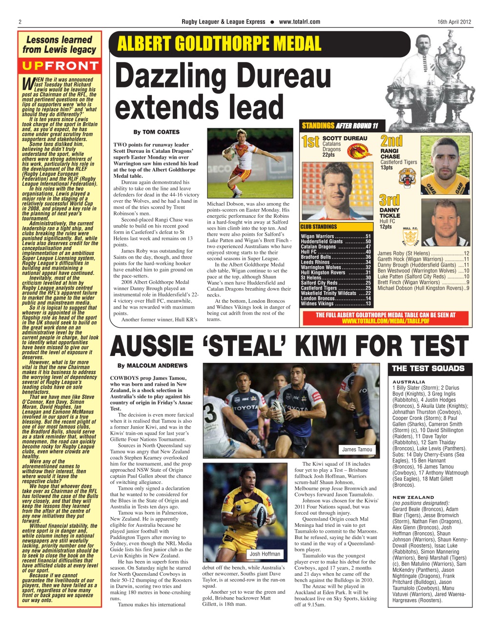 League Express Preview Pages