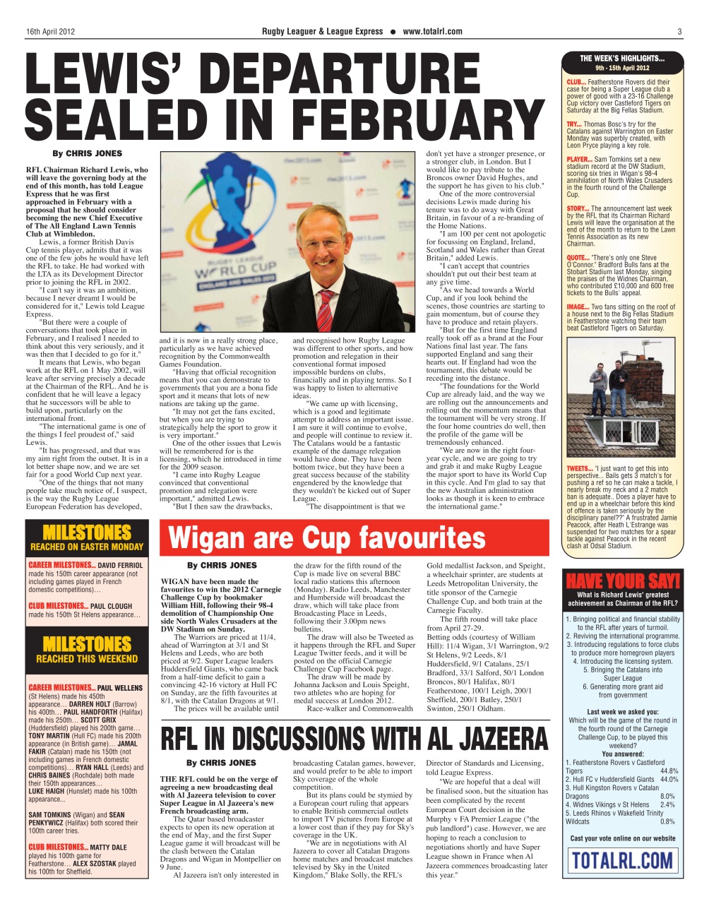 League Express Preview Pages