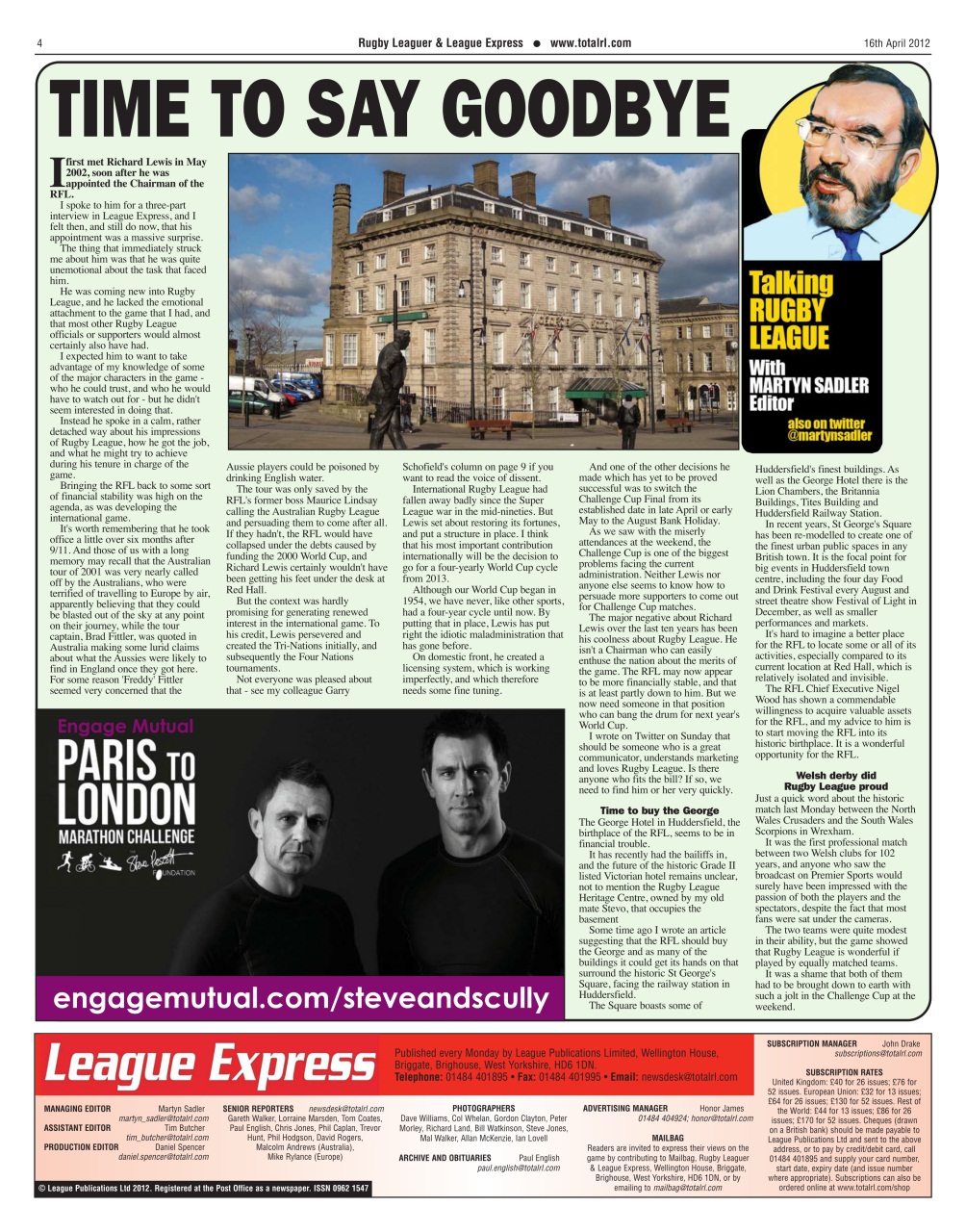 League Express Preview Pages