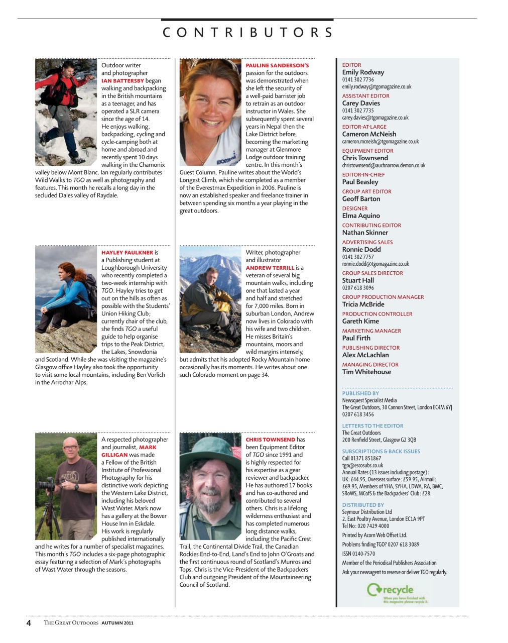 TGO - The Great Outdoors Magazine Preview Pages
