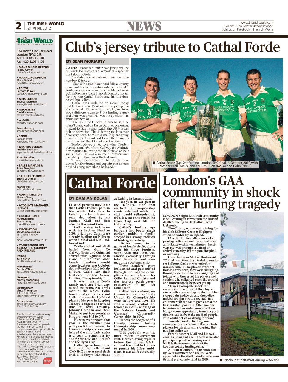 Irish World Preview Pages
