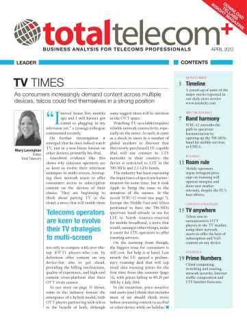 Total Telecom issue April 2012