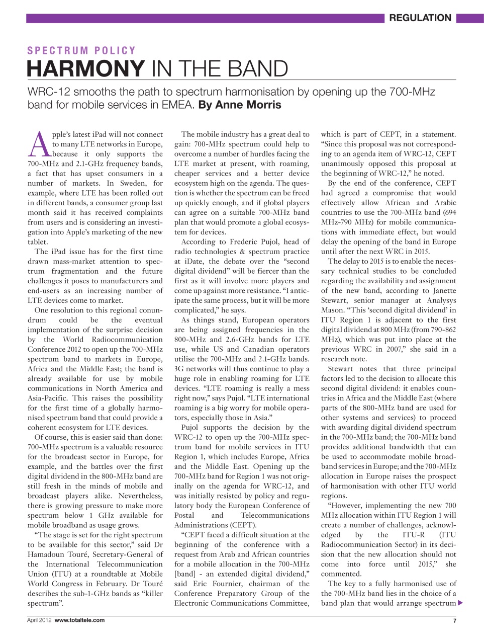 Total Telecom Preview Pages