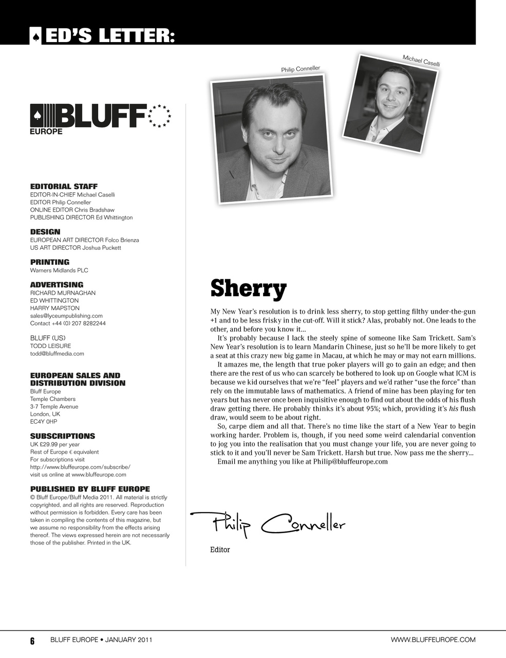 Bluff Europe Preview Pages