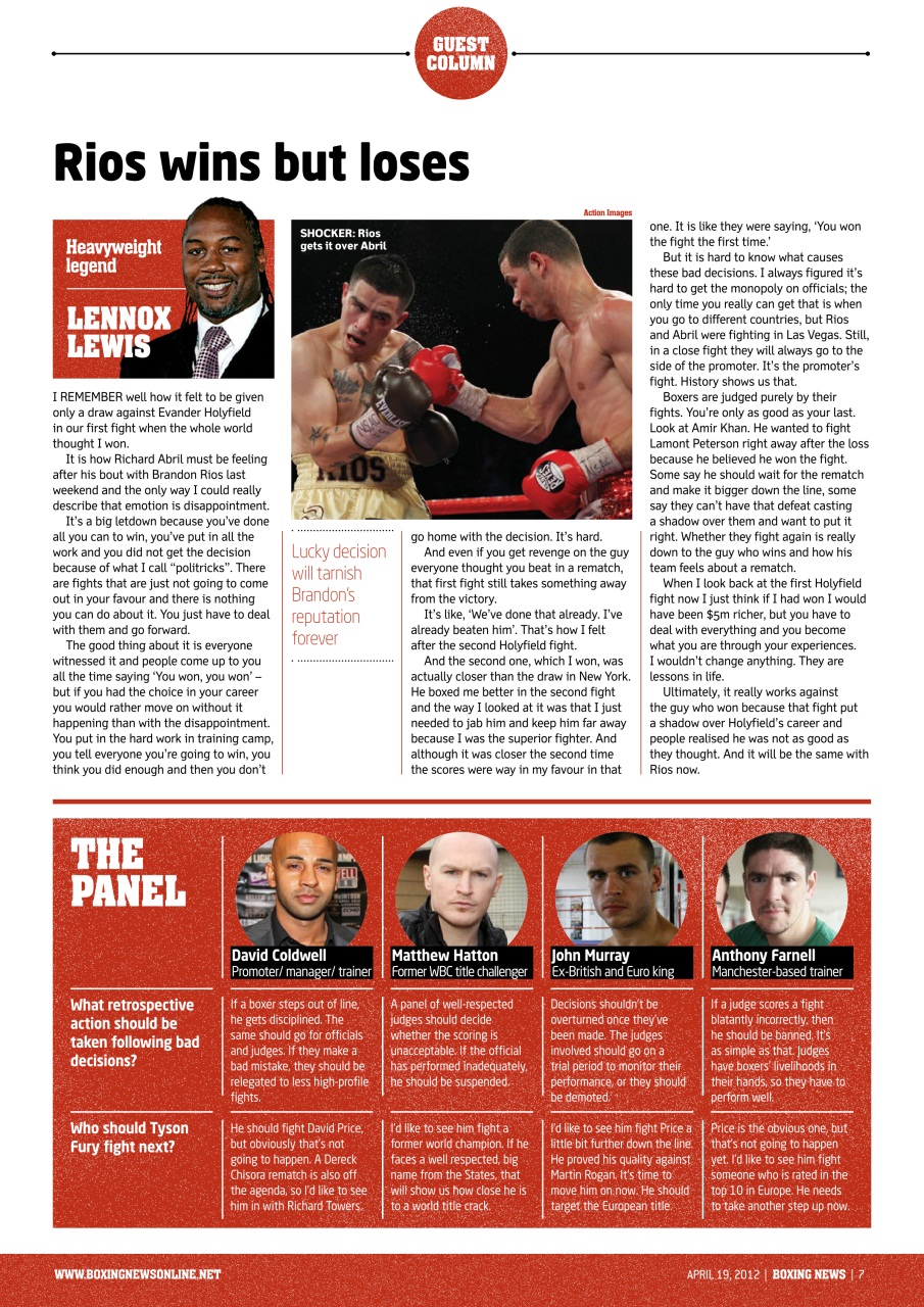 Boxing News Preview Pages