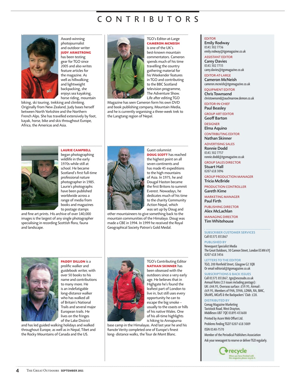 TGO - The Great Outdoors Magazine Preview Pages