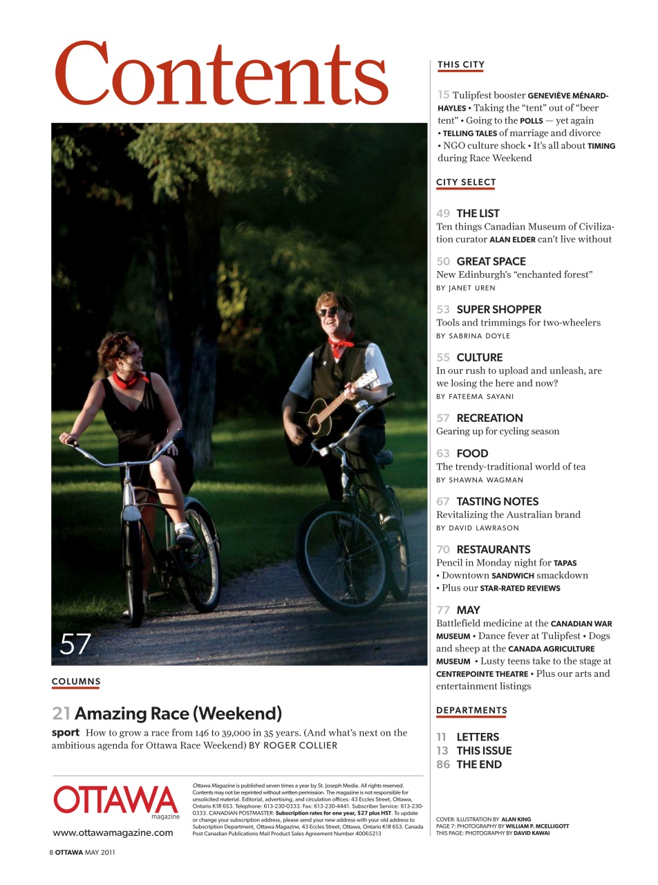 Ottawa Magazine Preview Pages