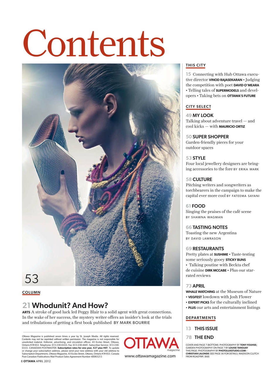 Ottawa Magazine Preview Pages