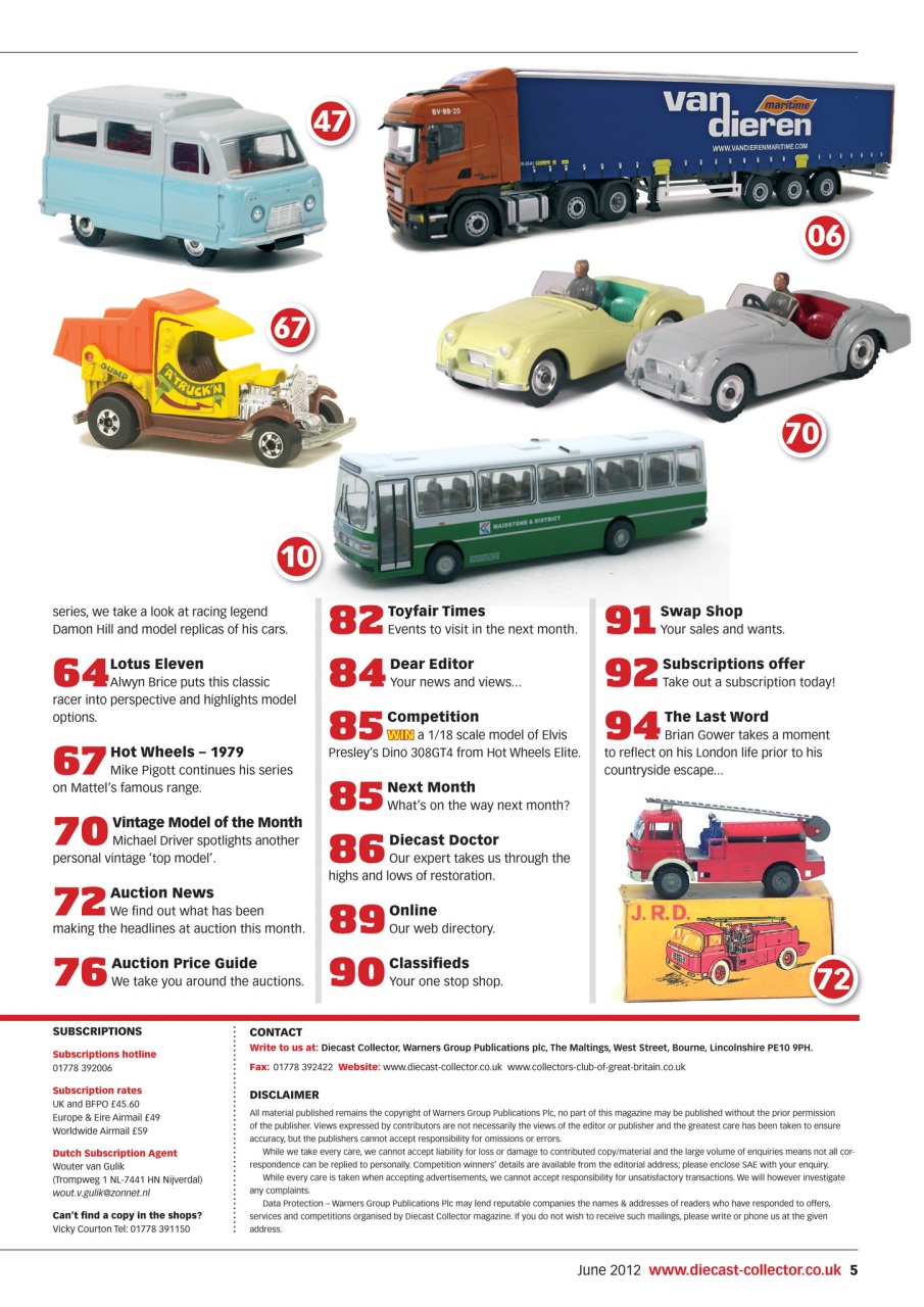 Diecast Collector Preview Pages
