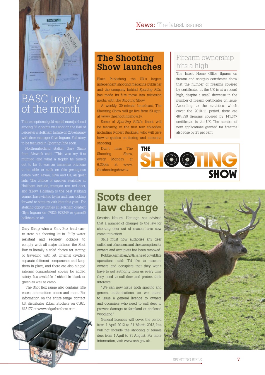 Sporting Rifle Preview Pages