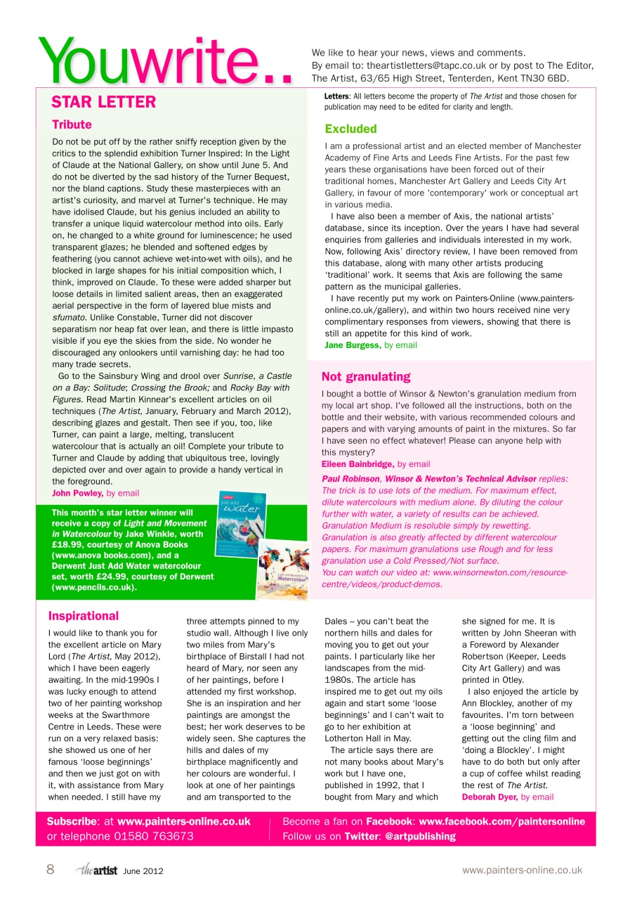 The Artist Preview Pages