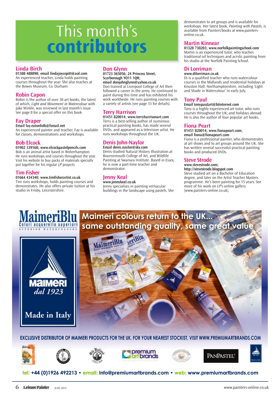 Leisure Painter & The Artist Preview Pages