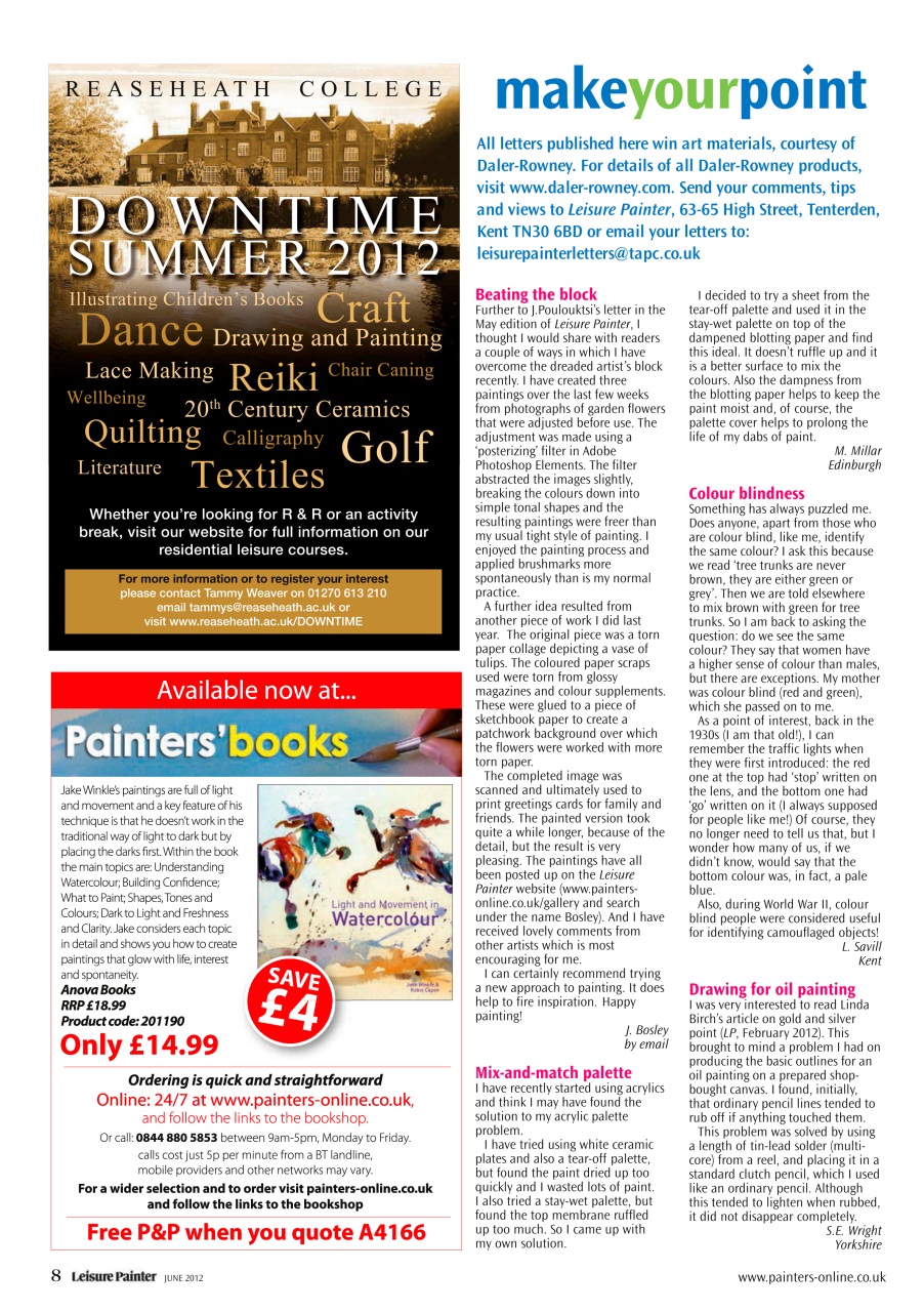 Leisure Painter & The Artist Preview Pages