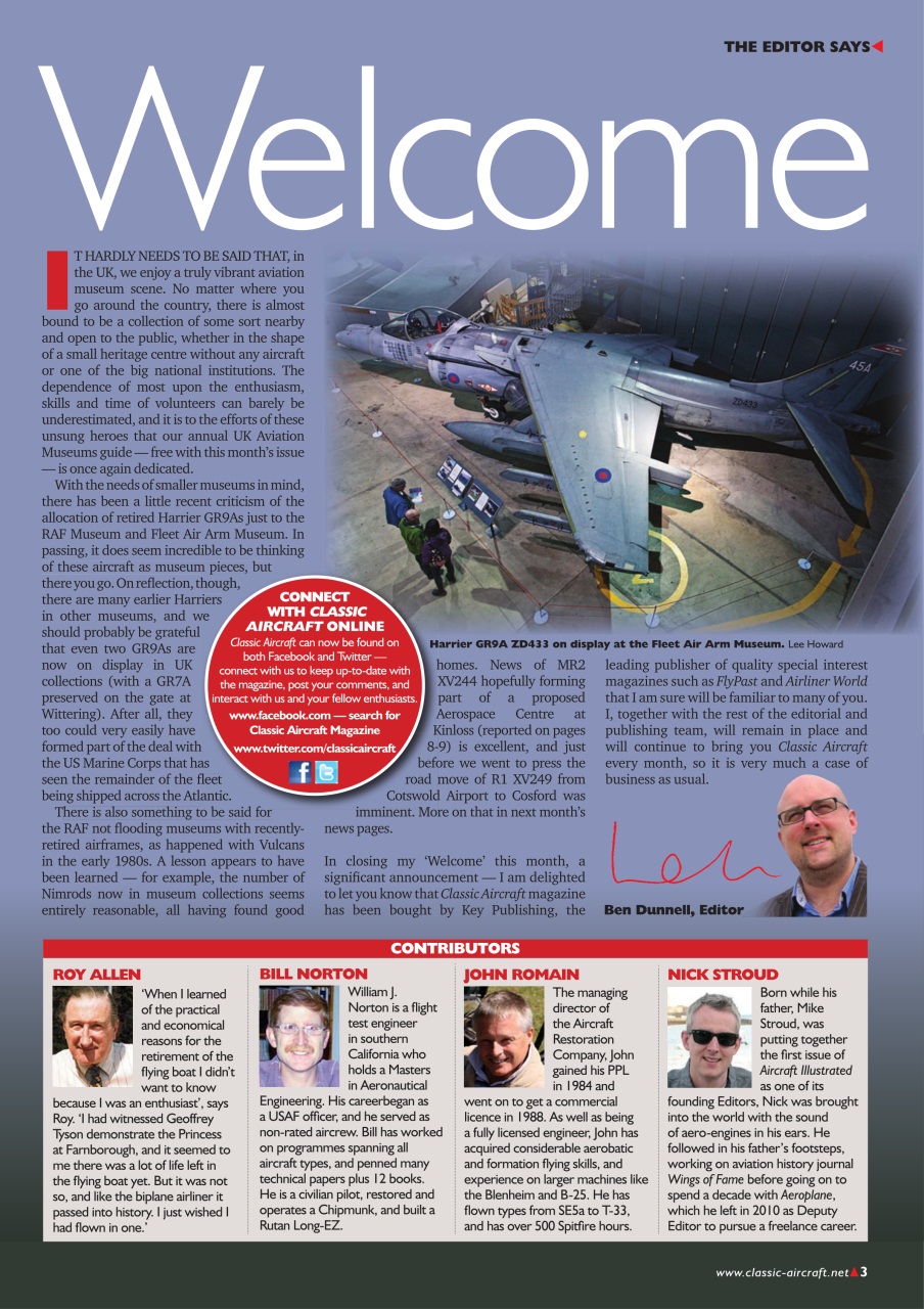 Classic Aircraft Preview Pages