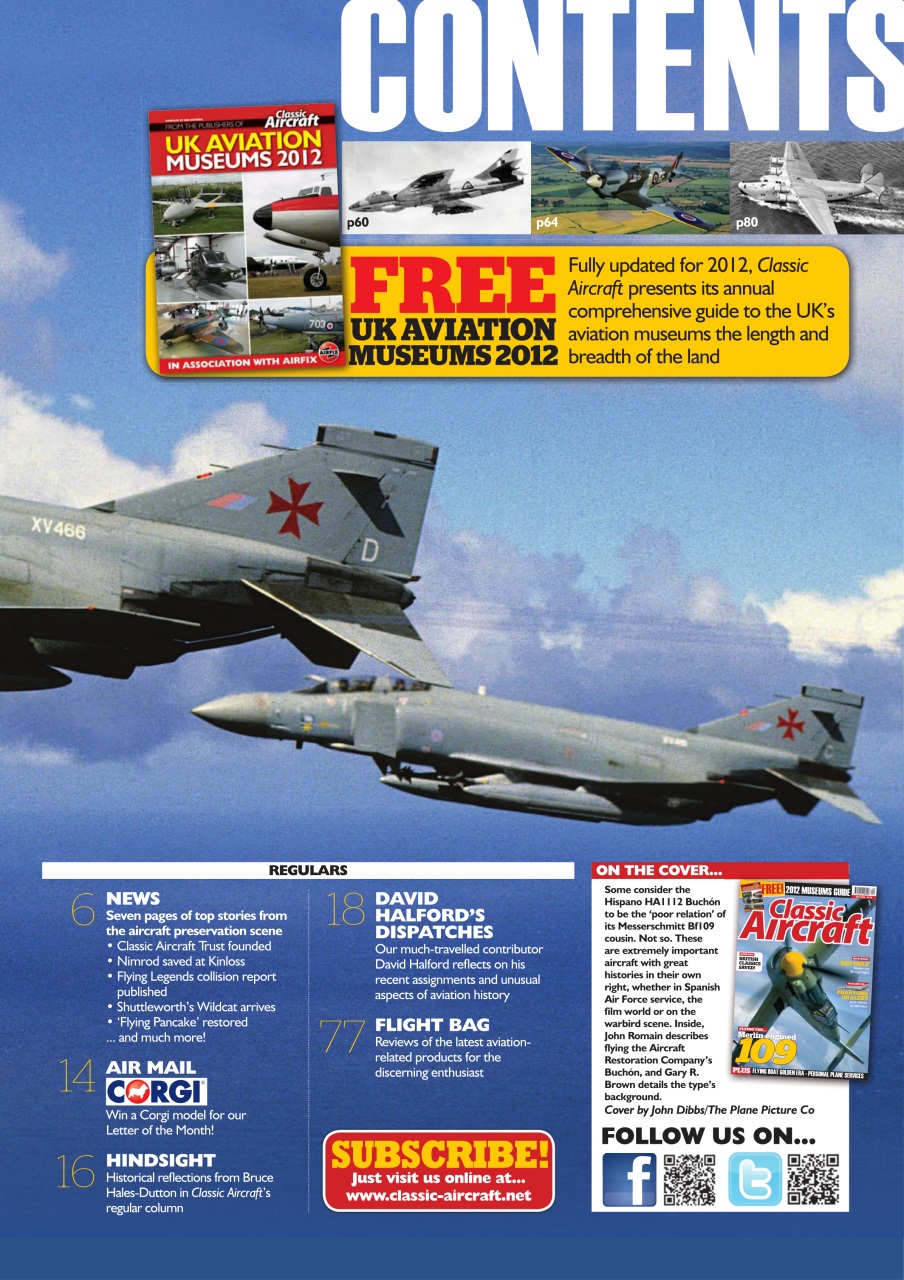 Classic Aircraft Preview Pages