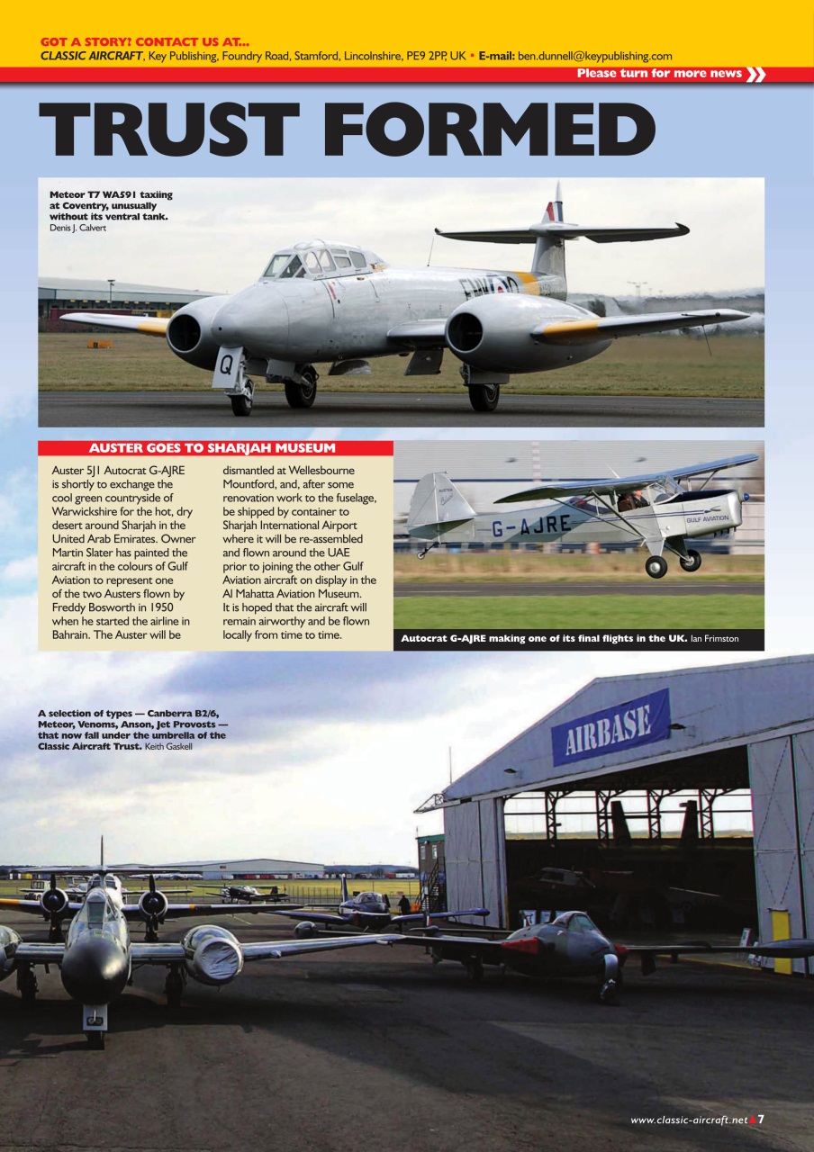 Classic Aircraft Preview Pages