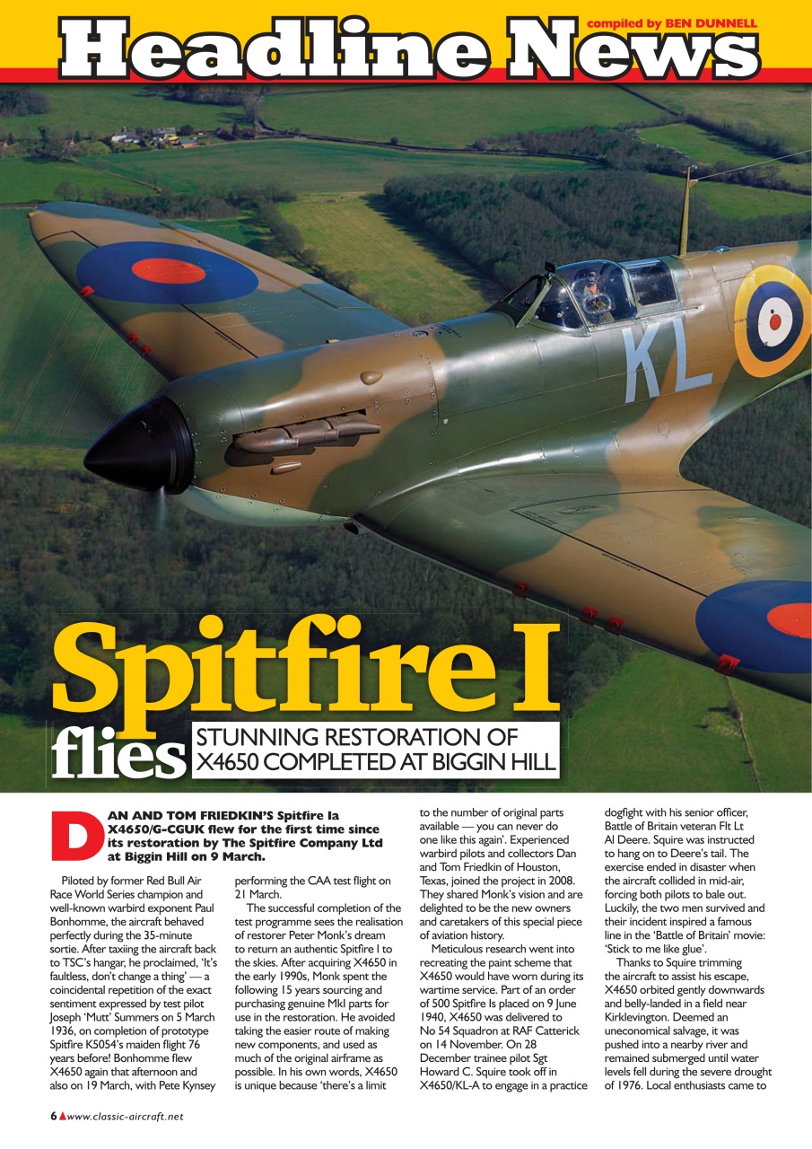 Classic Aircraft Preview Pages