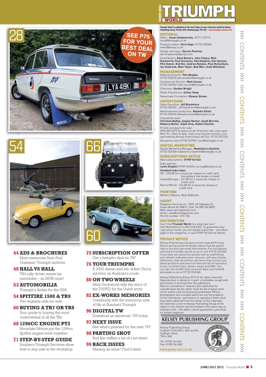 Triumph World Preview Pages