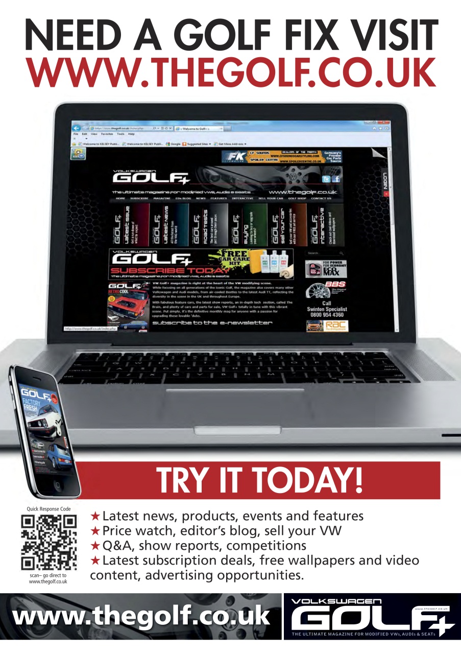 Volkswagen Golf + Preview Pages