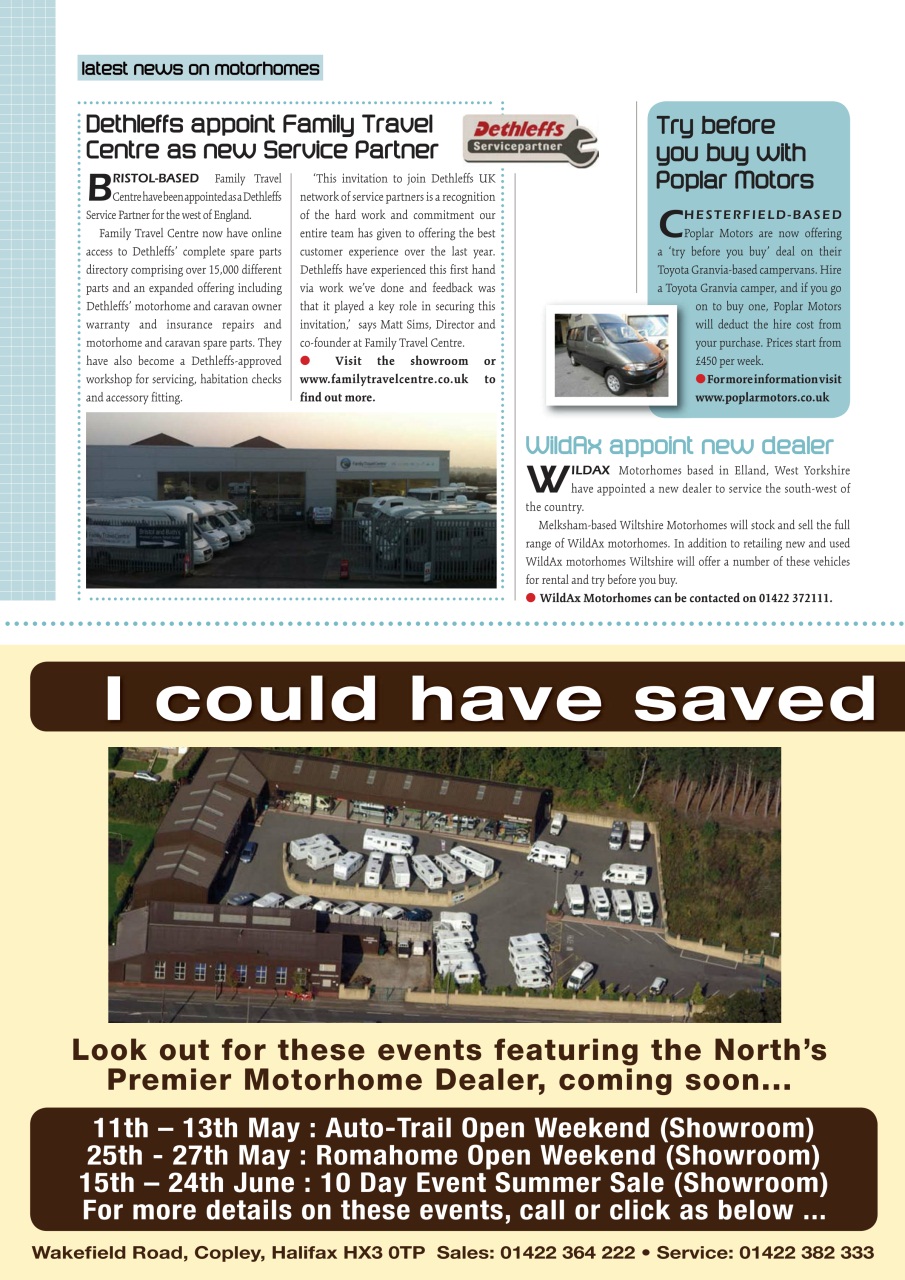 What Motorhome magazine Preview Pages