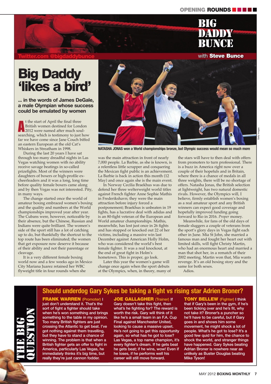 Boxing Monthly Preview Pages