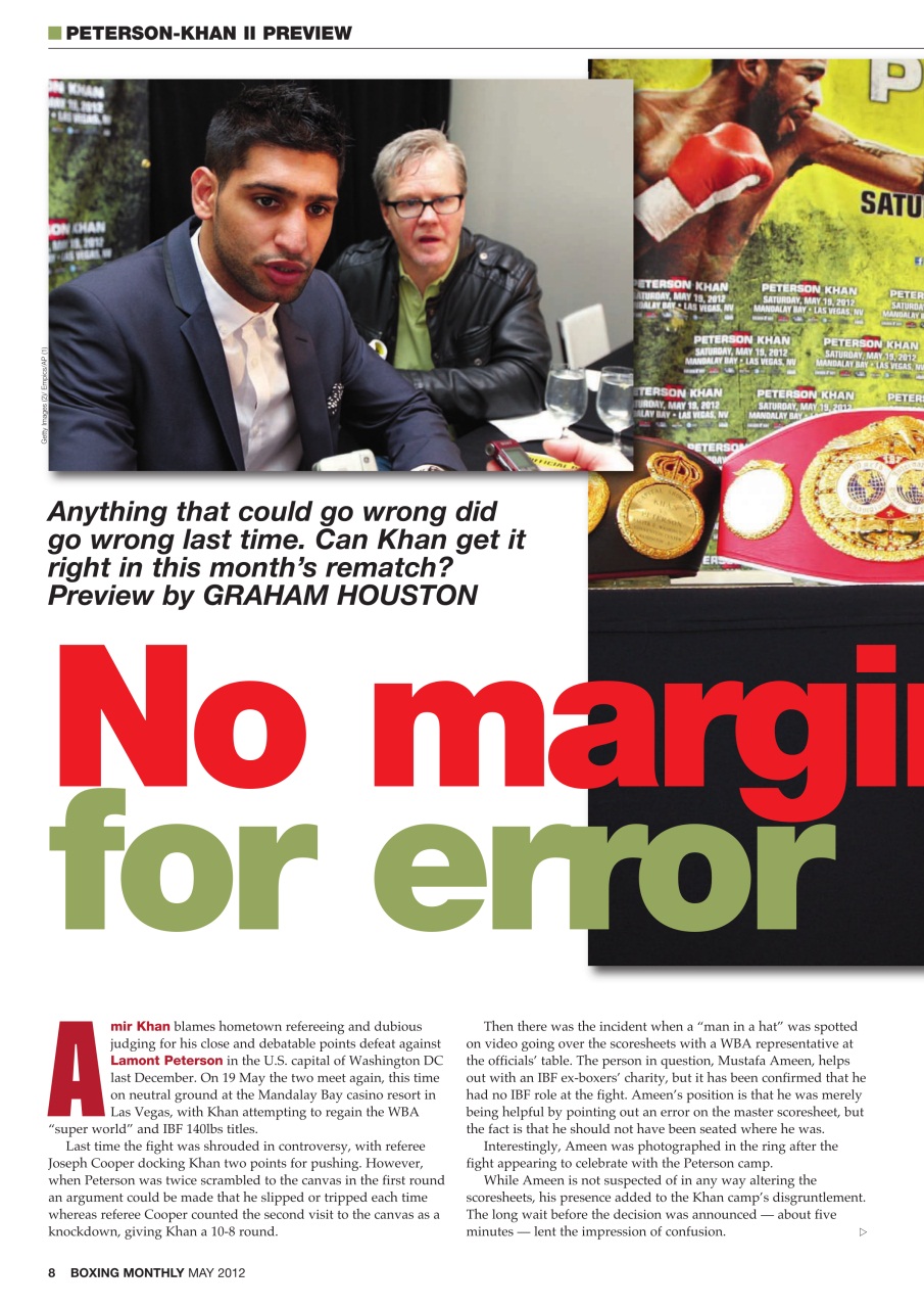 Boxing Monthly Preview Pages