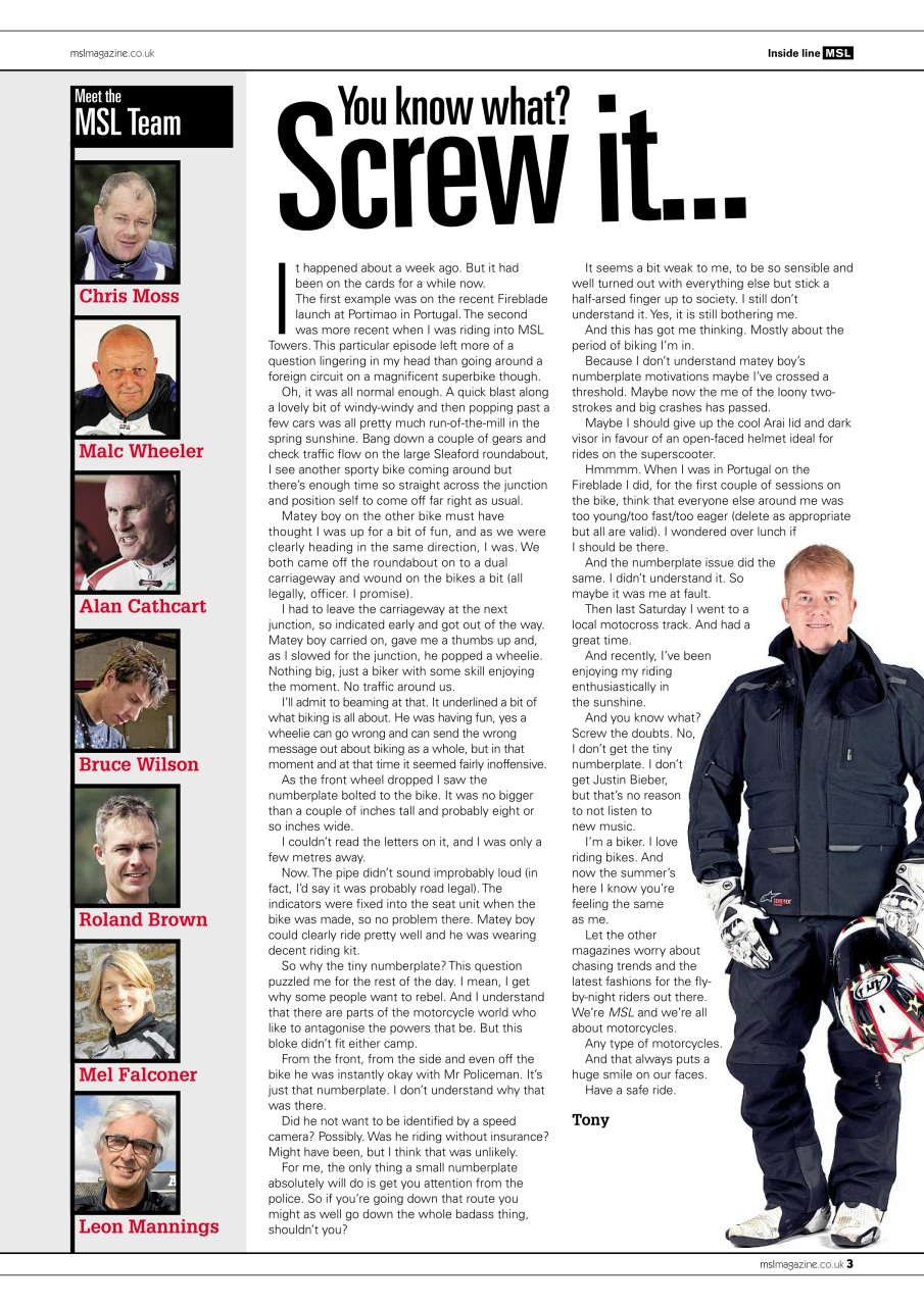 Motorcycle Sport & Leisure Preview Pages