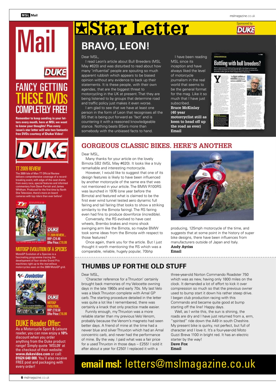 Motorcycle Sport & Leisure Preview Pages