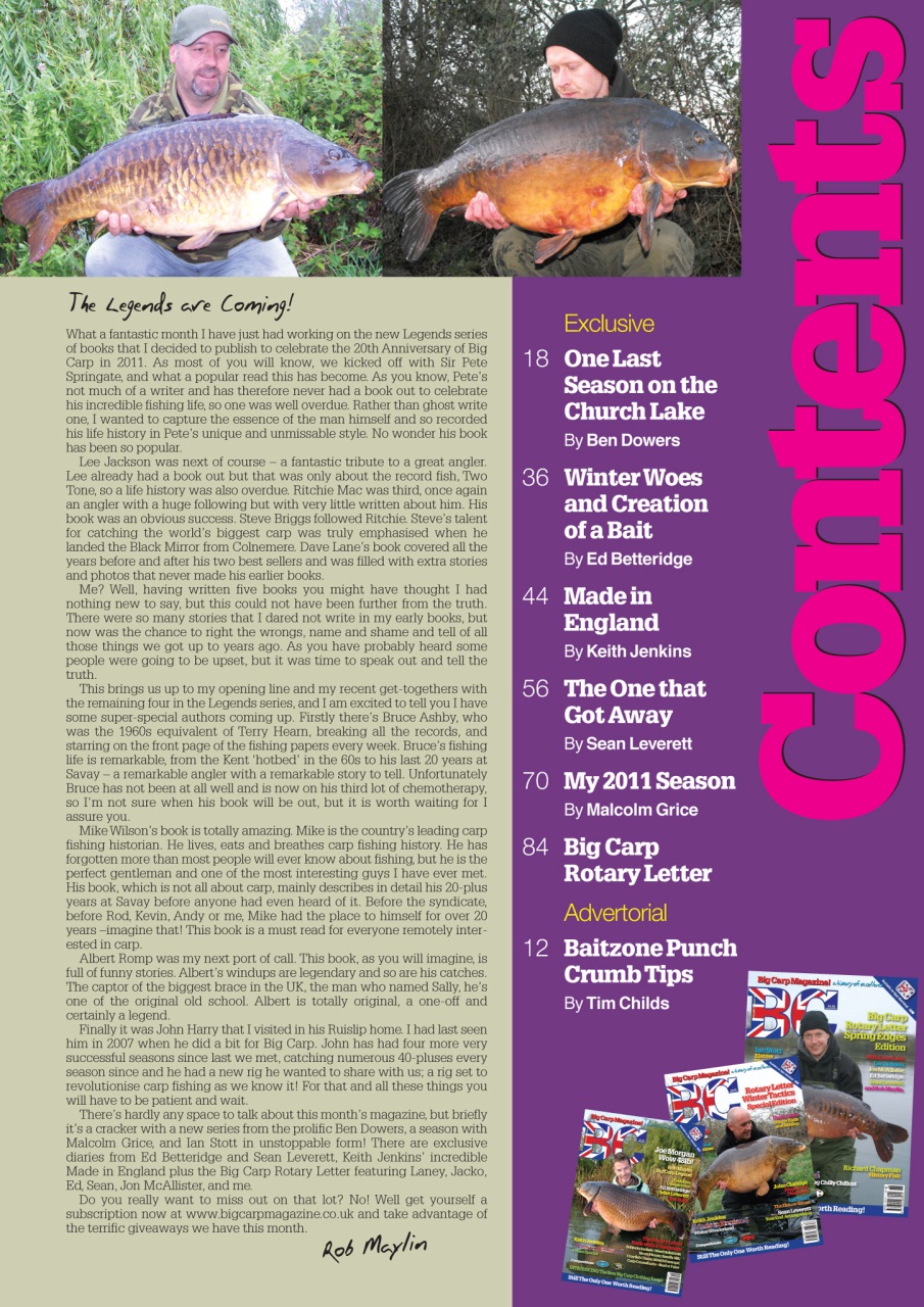 Big Carp Magazine Preview Pages