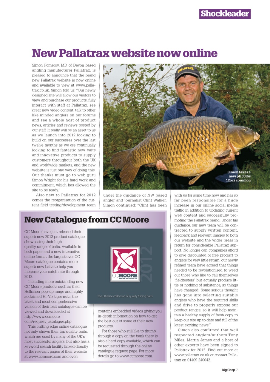 Big Carp Magazine Preview Pages