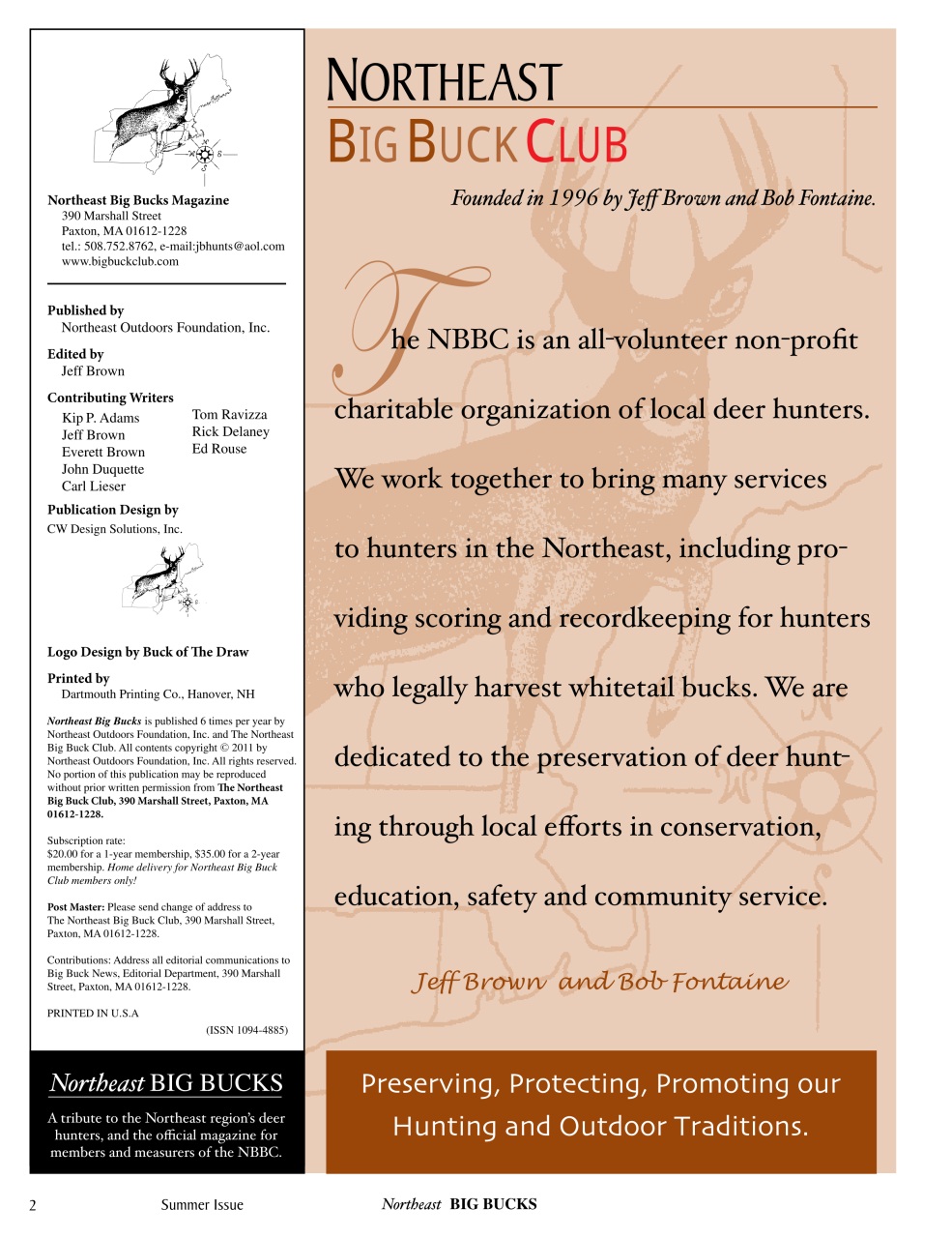 Northeast Big Bucks Preview Pages