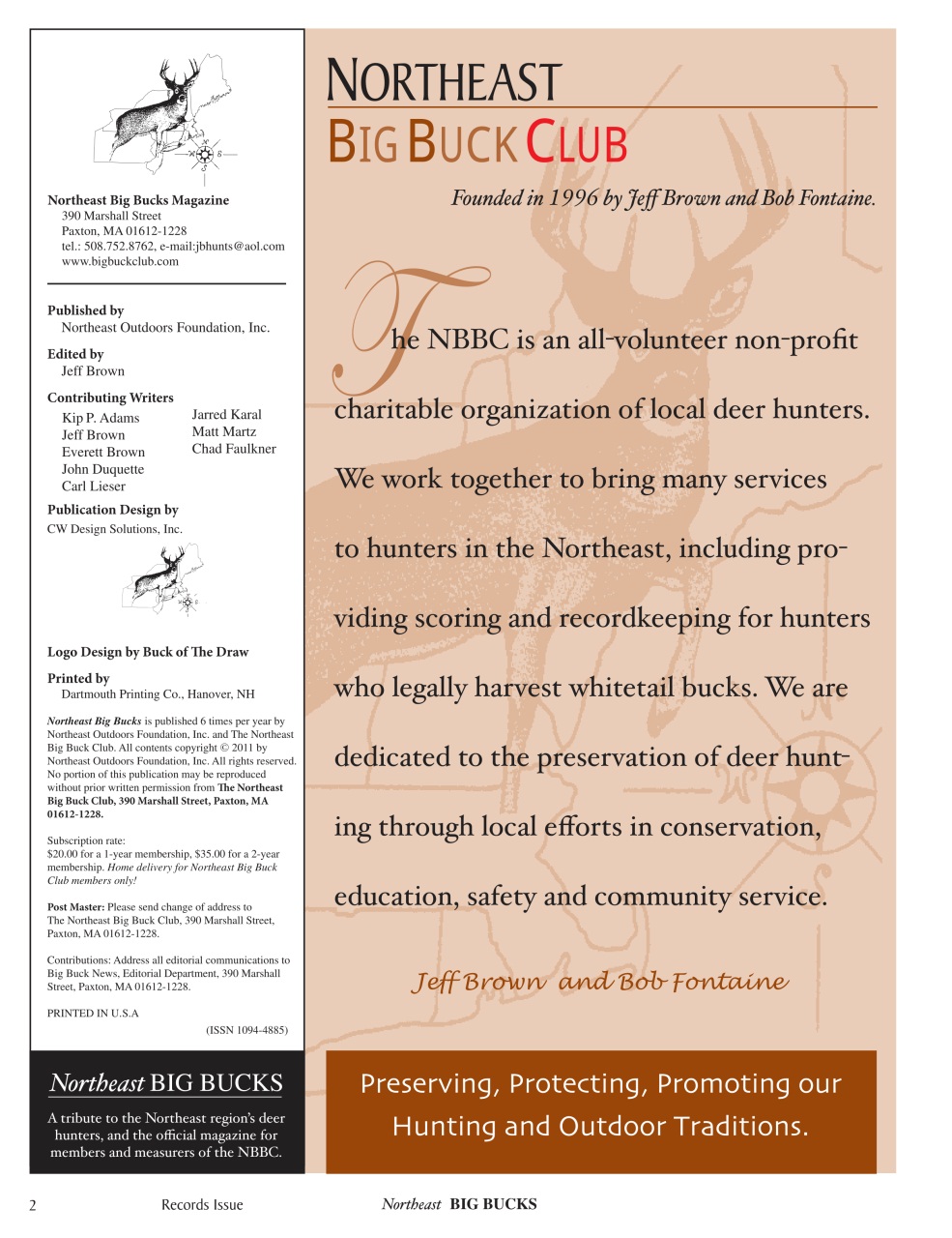 Northeast Big Bucks Preview Pages