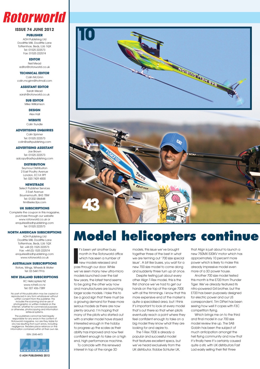 Radio Control Rotor World Preview Pages