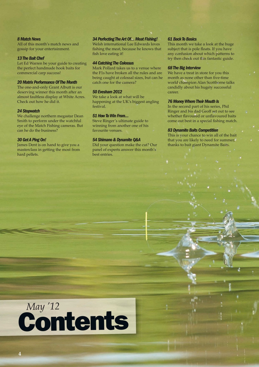 Match Fishing Preview Pages