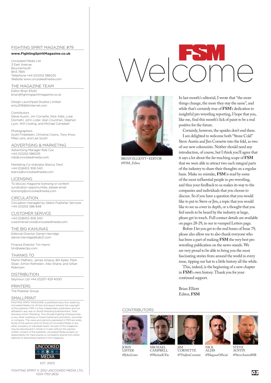 Wrestletalk Magazine Preview Pages