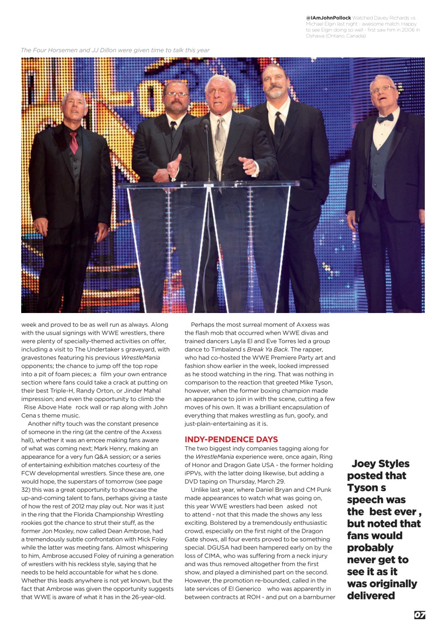 Wrestletalk Magazine Preview Pages