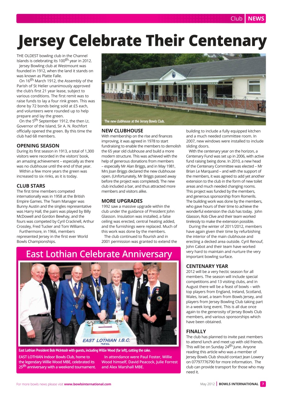 Bowls International Preview Pages