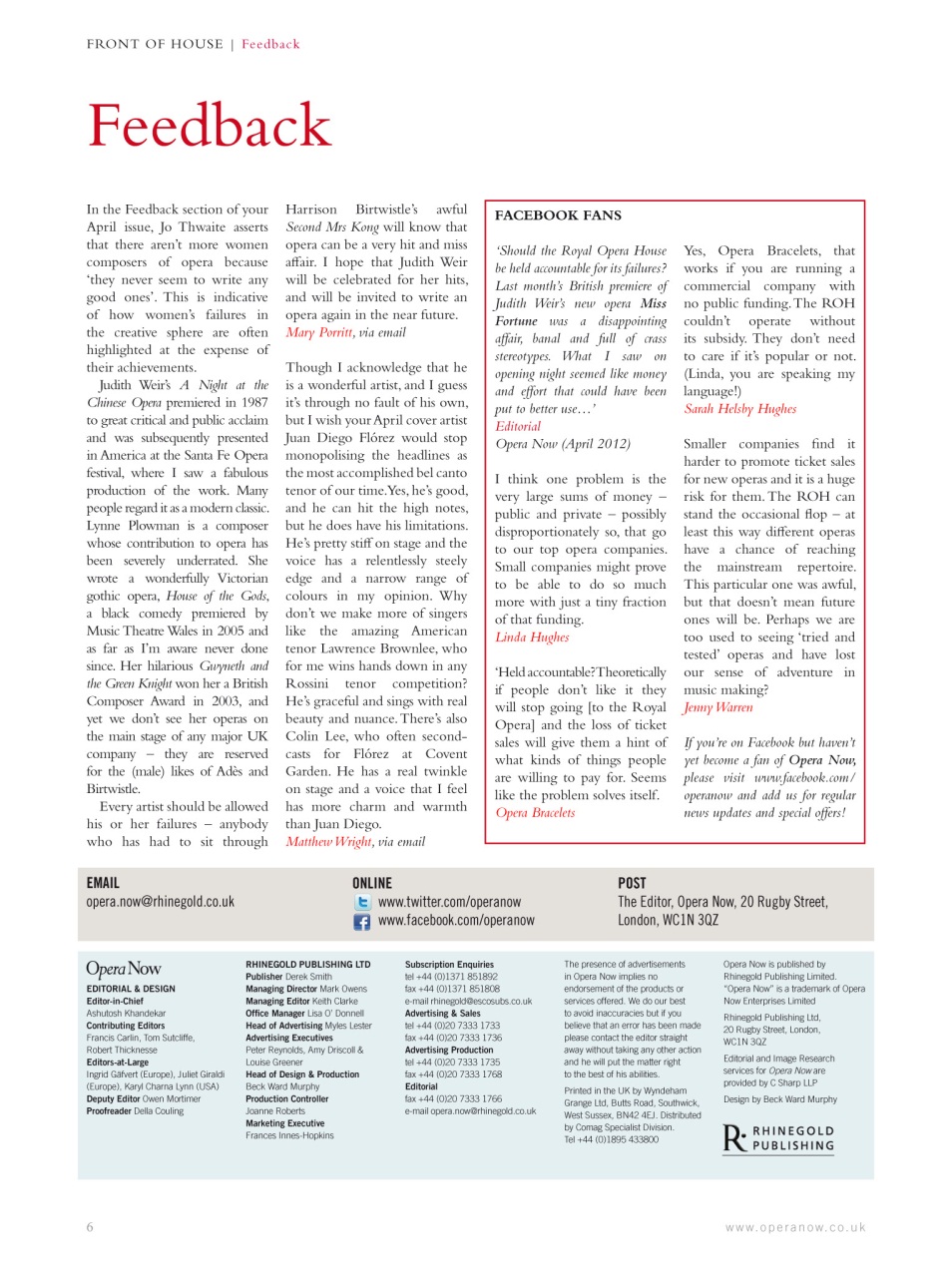 Opera Now Preview Pages