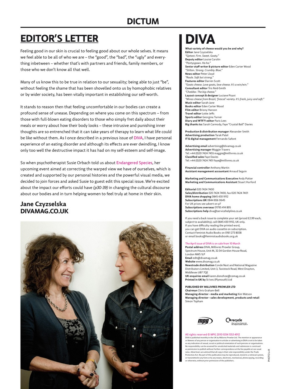 DIVA Magazine Preview Pages