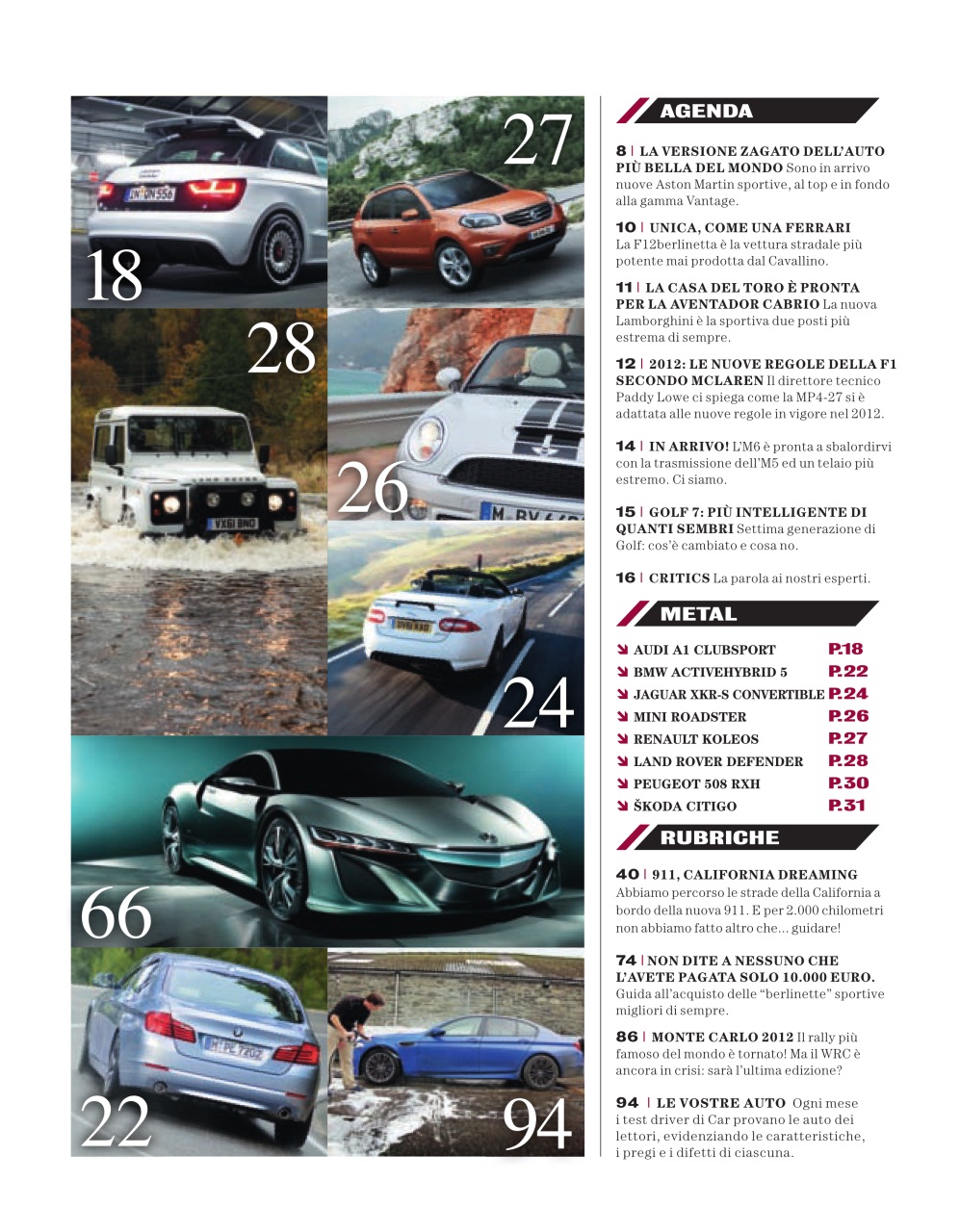 CAR magazine Italia Preview Pages