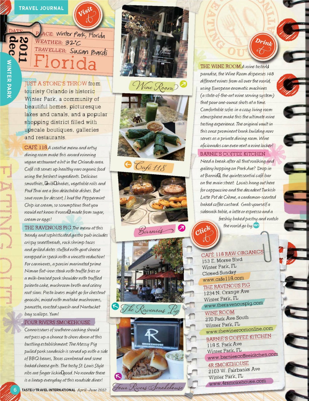 Taste & Travel International Preview Pages