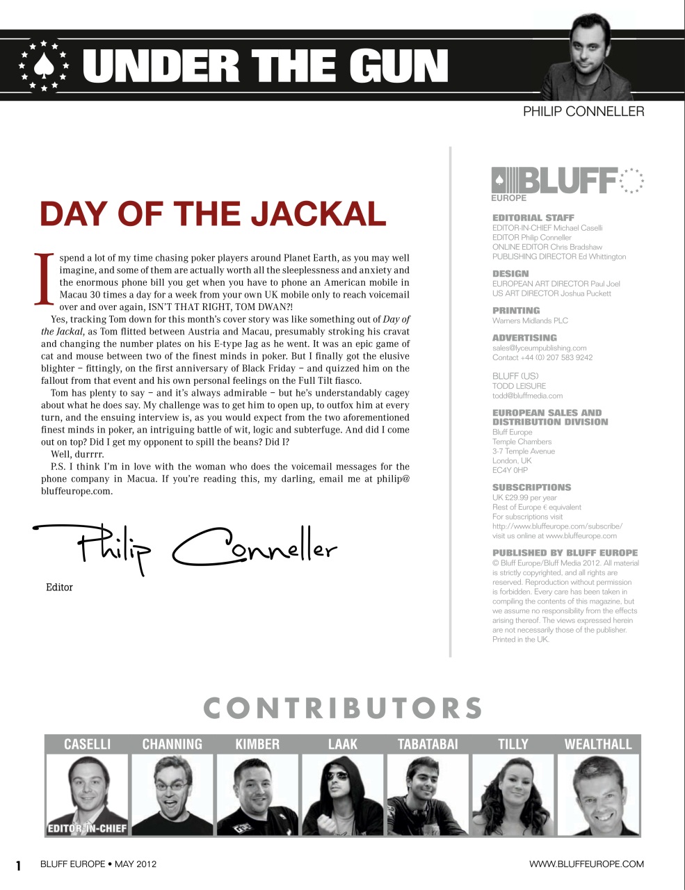 Bluff Europe Preview Pages