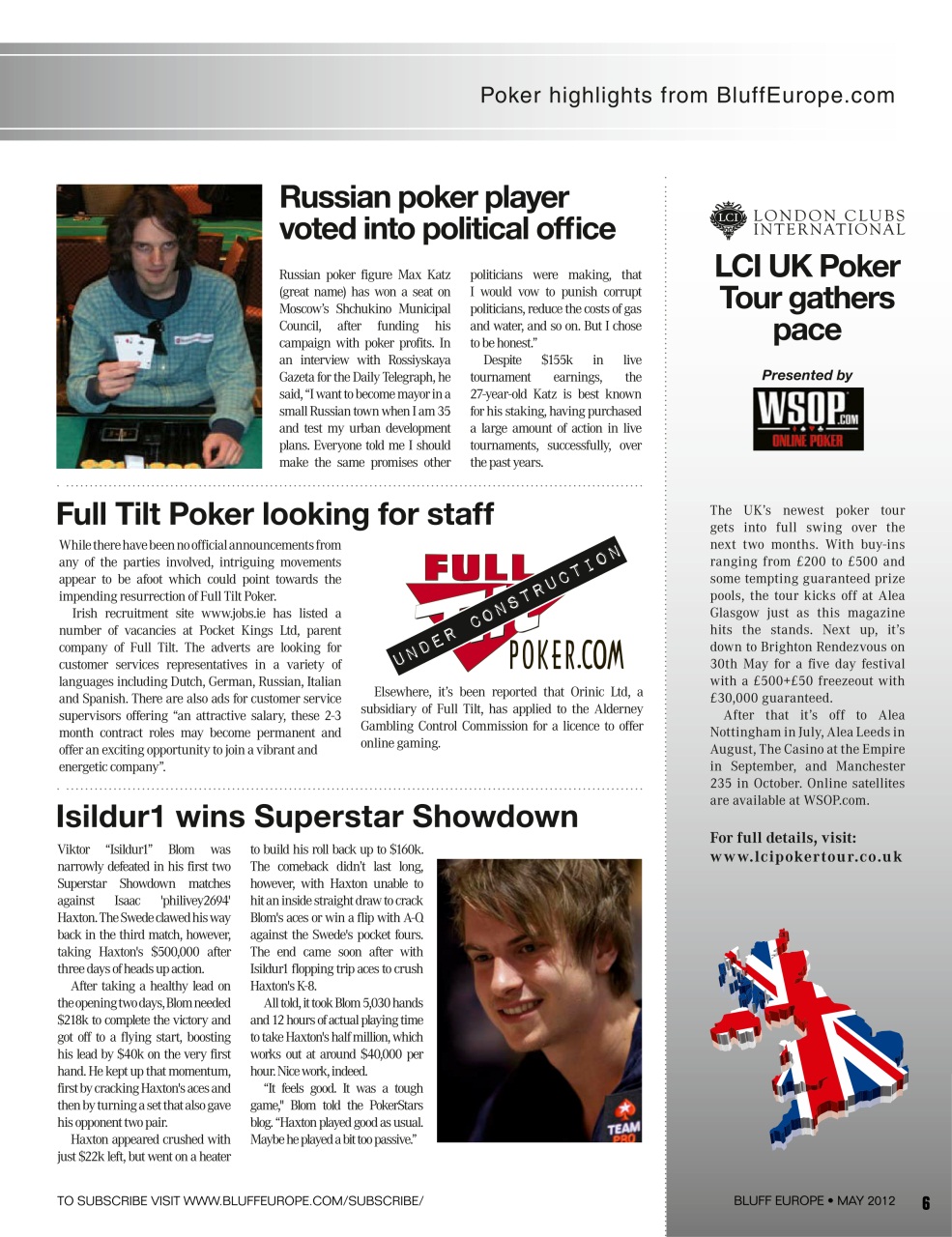 Bluff Europe Preview Pages