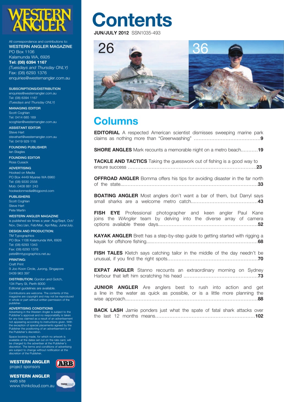 Western Angler Preview Pages