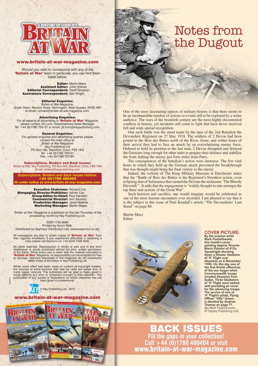 Britain at War Magazine Preview Pages