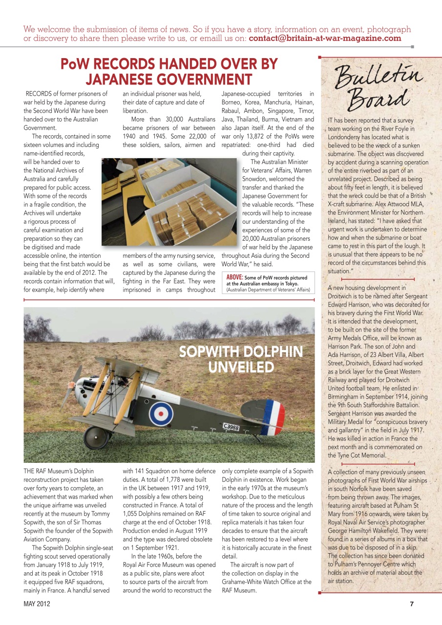 Britain at War Magazine Preview Pages