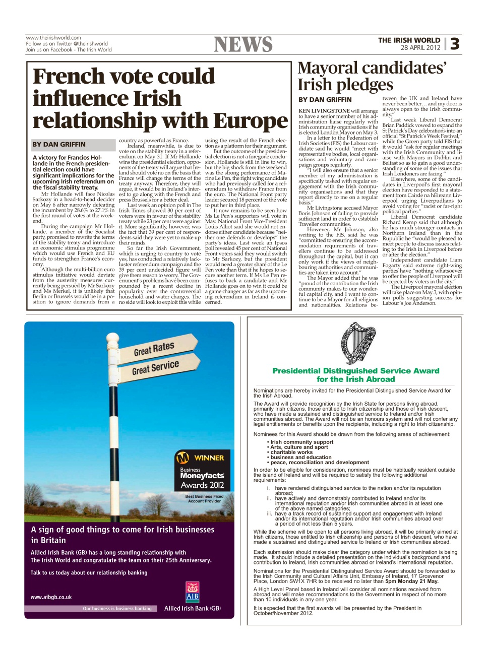 Irish World Preview Pages