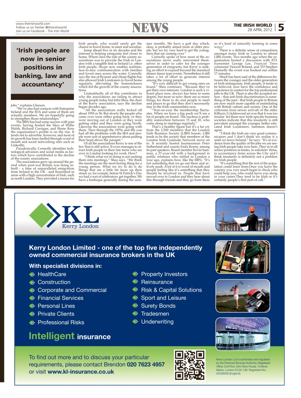 Irish World Preview Pages